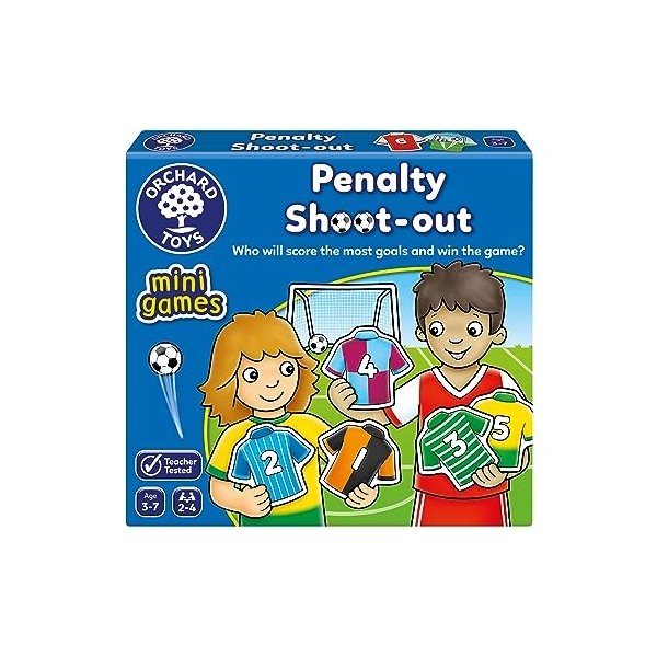 Orchard Toys Penalty Shoot Out Mini Games, Travel Games for Kids to Learn Matching Pairs, Maths, Educational Game for Additio