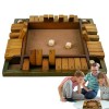 Jacekee Fermez la boîte | Jeux de dés en Bois | Jeux de Table pour Adultes, Famille, Salle de Classe, Maison, fête ou pub, Je