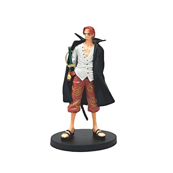 Ksopsdey Anime Figure Modèle, Luffy PVC Action Figure, Anime Shanks Figurines, Shanks Touching Figures Figurines daction Mod