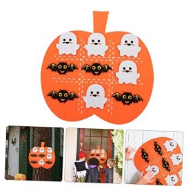 BESPORTBLE 1 Jeu Tapis De Feutre dhalloween Jouets pour Enfants Tenture Murale Bricolage Feutre Citrouille dhalloween en Fe