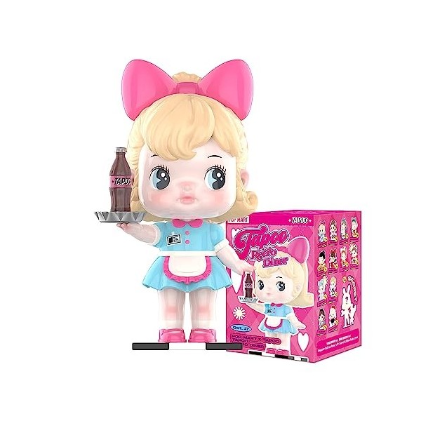 POP MART TAPOO Retro Diner Series-1PC Populaires Figurines Aléatoires Figurines d’Action Figurines de Jouet Figurines à Colle