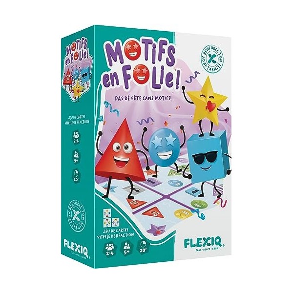 FlexiQ - Asmodee - Flippe la Fenêtre - Jeux de société - Jeux de cartes - Jeux dobservation et de rapidité - Jeux enfants à