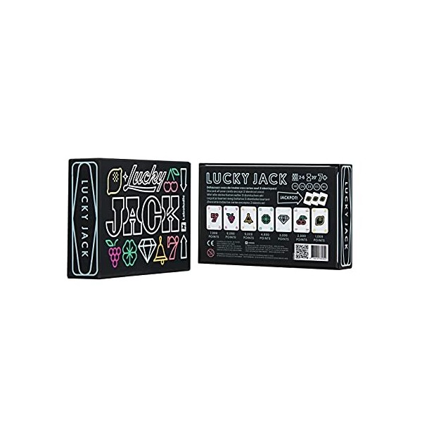 LUCKY JACK - Gagnez Le Jackpot ! - Jeu de Cartes stratégie et Hasard - Jeu de société Famille & Amis inspiré du Casino A part