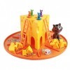 Jeu de société classique pour chat et souris - Jeu de société à fromage 4 pièces - Jouet éducatif pour parents et garçons - J