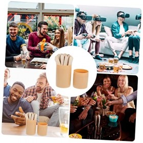 Toyvian 1 Jeu De Jeu Ensemble Puzzle Seau Échiquier en Bois Jeu De Loterie pour La Fête Jeu De De Ramassage Bâtons De Ramassa