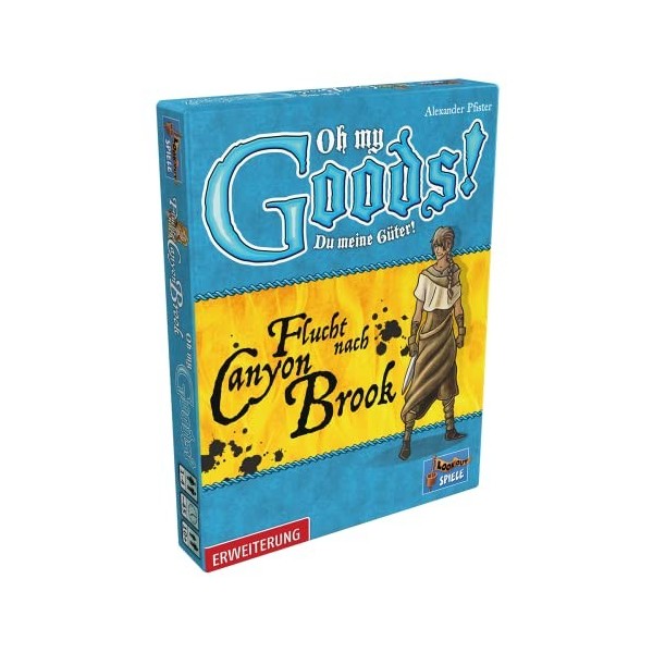 Asmodee | Lookout Jeux | Oh My Goods! Vous Mes biens! – Escape to Canyon Brook | Extension | Jeu Famille | Jeu de Cartes | 1-