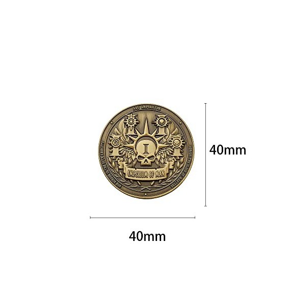 Starforged Compatible with Warhammer 40k Collectible Coin: Imperium of Man 1 PC