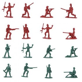 TOYANDONA Lot de 100 figurines de soldats en plastique statiques pour homme