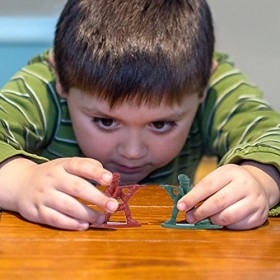 TOYANDONA Lot de 100 figurines de soldats en plastique statiques pour homme