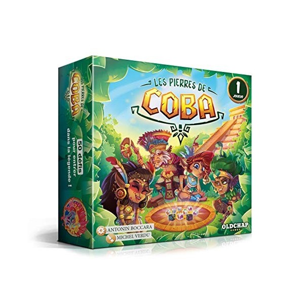 Les Pierres de Coba - Oldchap Games - Jeu de société - Jeu Solitaire - 8 Ans et +