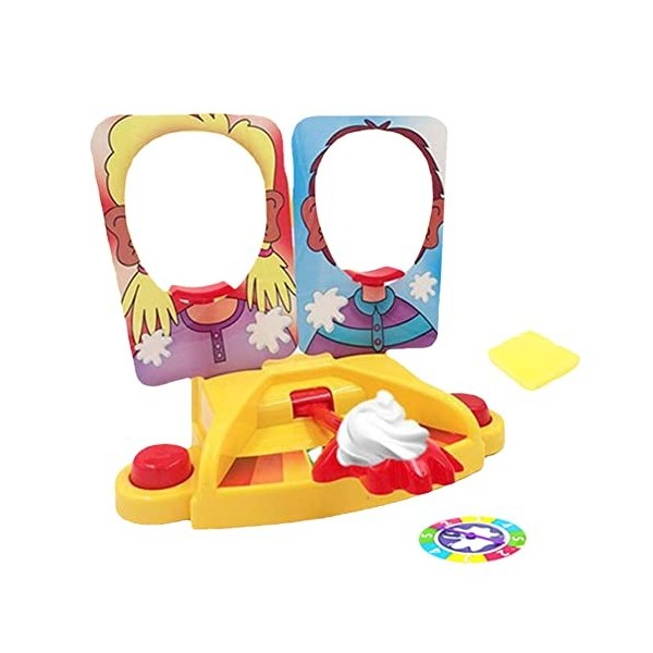 Jeu de visage de tarte, 1 jeu de tarte à la crème anti-stress, jeu de société amusant, jouets interactifs parent-enfant, jeu 