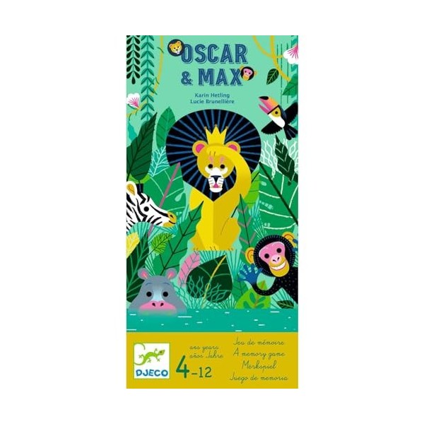 DJECO- Juego Oscar & Max Jeux dhabileté, 38575, Multicolore