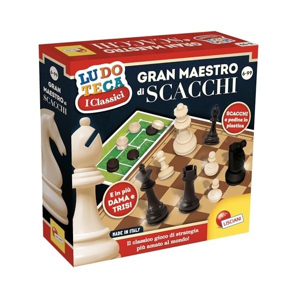 Lisciani Giochi 89222 Ludoteca Jeu Grand Maestro déclisses 3 en 1 Couleur