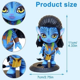QWEPU Avatars Figure, 2PCS Avatars Mini Figurines Set Avatar Gâteau Topper PVC Action Figures Movie Figure Models Anime Heroe