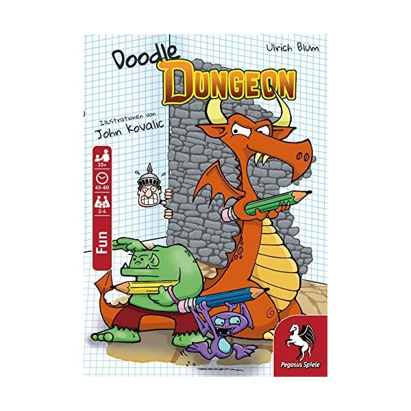 Pegasus Spiele 51846G Doodle Dungeon édition Allemande 