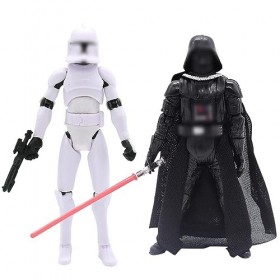 CBOSNF 2pièces Figurines, Darth Vader Figure Caractère Collection Jouet, PVC Figure Décoration et Ornements de Collection Fig