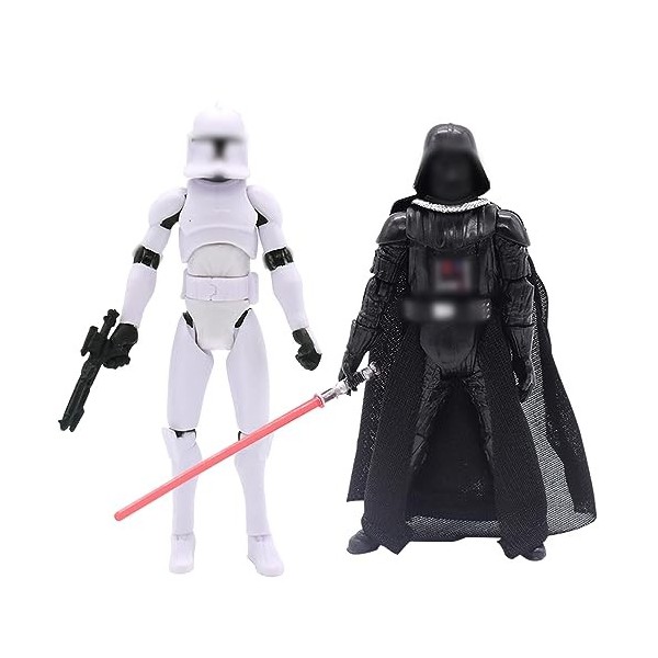 CBOSNF 2pièces Figurines, Darth Vader Figure Caractère Collection Jouet, PVC Figure Décoration et Ornements de Collection Fig