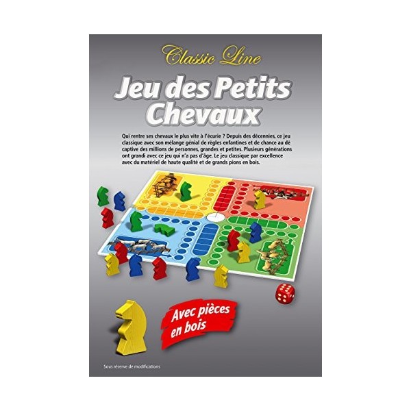 Schmidt - 88111 - Jeu de Plateau - Classic Line - Jeu de Petits Chevaux