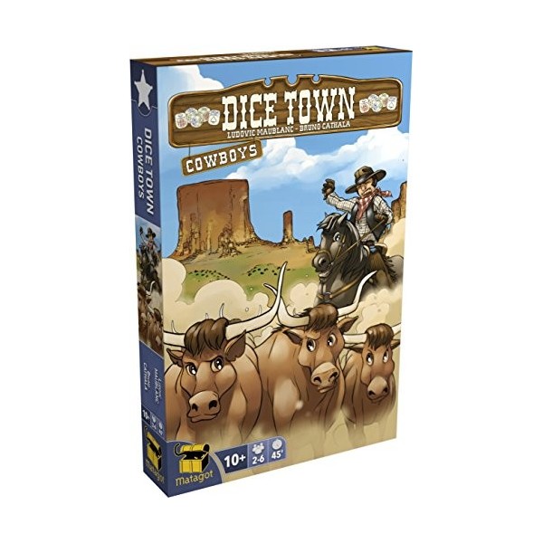 Matagot Dice Town Cowboy Jeux de Plateau, Édition Française