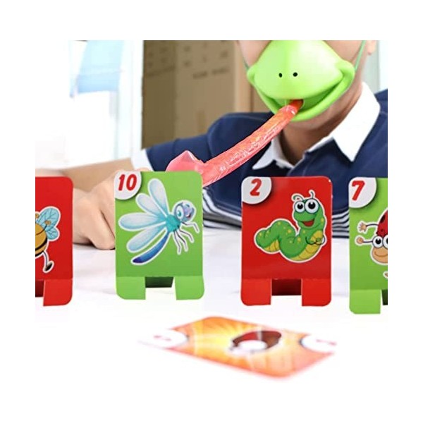 Jeu de Langue de Caméléon, ACTOYS Jouet Langue de Grenouille, Jeu de Société Caméléon, Jeu de Masque de Langue de Grenouille,