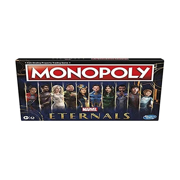 Monopoly : édition Marvel Studios Eternals, Jeu de Plateau pour Les Fans de Marvel, Jeu pour Enfants, à partir de 8 Ans