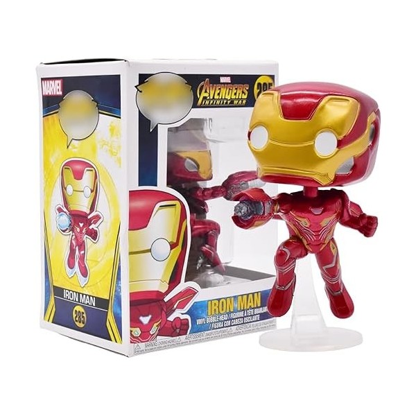 OBLRXM Figurine Iron-Man, Figurine daction Iron-Man 10 CM Avengers Iron-Man Figure, Avengers Series Jouet de Collection pour