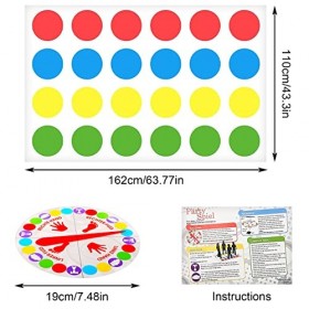 Jeu De Twisting Twister Jeu De Societe Enfant Jeu De Torsion Pour Enfants Et Adultes Jeu De Famille Jeu Déquipe Jeux Au Sol 