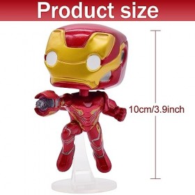 OBLRXM Figurine Iron-Man, Figurine daction Iron-Man 10 CM Avengers Iron-Man Figure, Avengers Series Jouet de Collection pour
