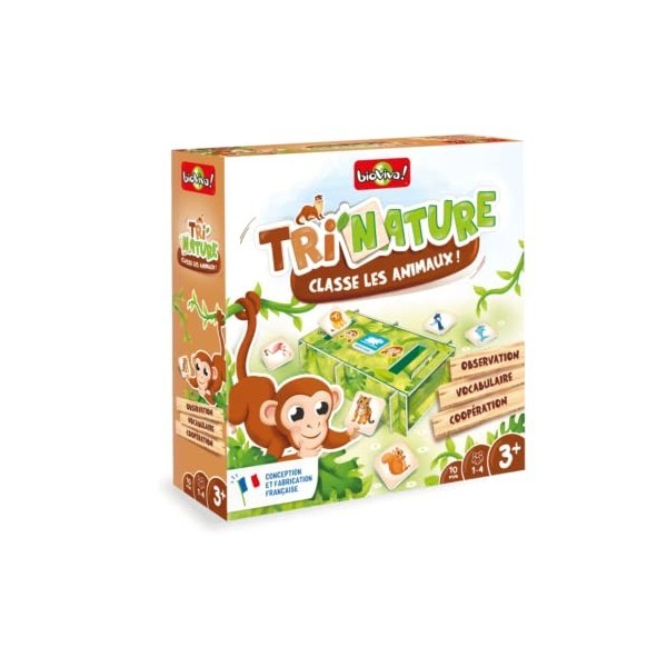 BIOVIVA - TriNature - Jeux de société ludique pour enfant dès 3 ans - 1 à 4 joueurs - 400206