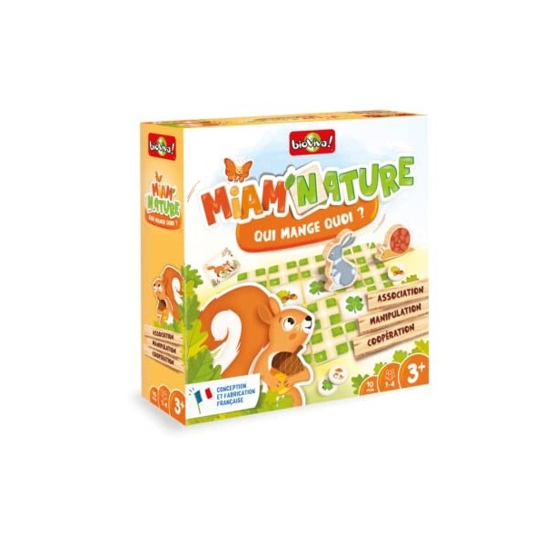 BIOVIVA - TriNature - Jeux de société ludique pour enfant dès 3 ans - 1 à 4 joueurs - 400206