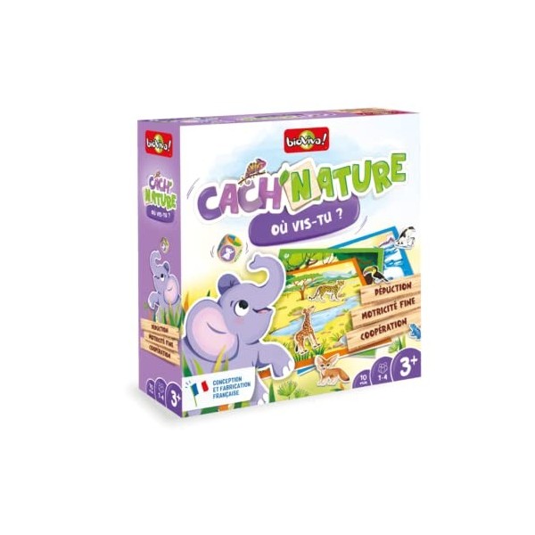 BIOVIVA - TriNature - Jeux de société ludique pour enfant dès 3 ans - 1 à 4 joueurs - 400206