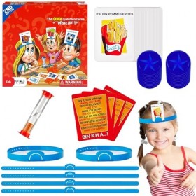 Qui Est-Ce ? Jeu Devine Qui Je suis, Jeu de Société pour Enfants, Cartes à Deviner avec 46 Cartes, Jeu de devinettes Classiqu