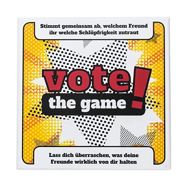 Le Jeu Voting Game Party - Le Jeu de Plateau de thérapie de la personnalité pour Voter - Apprenez à Mieux connaître Vos Amis!