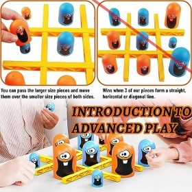 shallyong Tic Tac Toe, Tic Tac Toe 3D, Tic Tac Toe Big Eat Small Puzzle, Jeux de Stratégie pour Enfants
