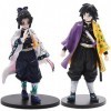 Hilloly Lot de 2 Figurines Demon Slayer, Figurine Gâteau Topper, Figurine Anime de modèle de Personnage en PVC Anime Statue J