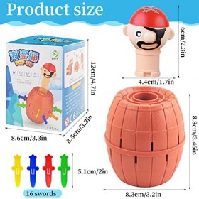 Mini Pop Up Classic Jeux de société Enfants,Jeu de société Pop Up Pirate,Jeu Pop Up,Jeux de société pour Enfants 3 4 5 Ans,Je