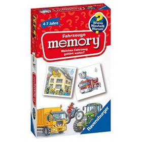 Ravensburger 20647 - Memory - Jeu de véhicules - Wieso&nbsp;? Weshalb&nbsp;? Warum&nbsp;? - Le Classique du Jeu pour 2 à 8 Joueurs, Jeu den