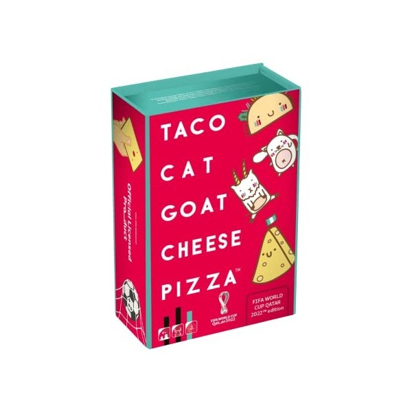 Blue Orange Taco Cat Goat Cheese Pizza édition FIFA | Jeu de Cartes | À partir de 8 Ans | 2 à 8 Joueurs | 10 Minutes de Tem