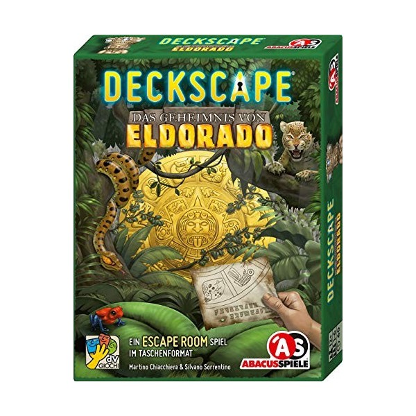 ABACUSSPIELE 38183 - Deckscape - Das Geheimnis Von Eldorado Jeu de Cartes, Jeu d’Escape Room français Non Garanti 