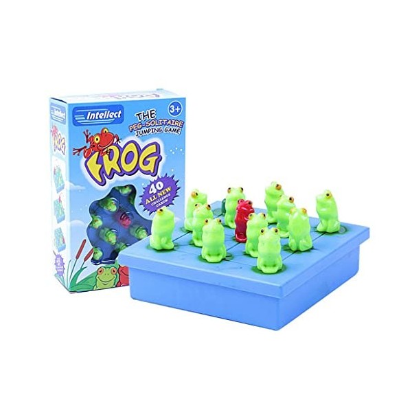 Qianly Frog The Peg Solitaire Jumping Board Game Enfants Intellect Jeu de Jouets Déchecs