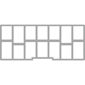 Feldherr Recharge 3 pièces Set Compatible avec Chessex Box Small - Insert Mousse avec 14 Compartiments