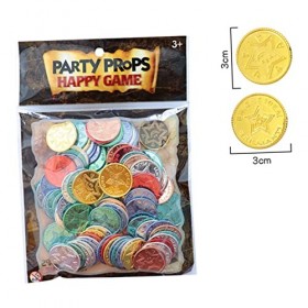 ibasenice 100 Pièces Pirates Playset Enfants Jeu Pirates Trésor Coloré Jeu Enfant Jouet Ensemble