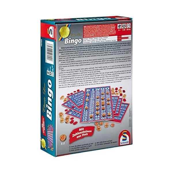 Schmidt - 49089 - Jeu de Plateau - Classic Line - Bingo