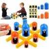 ACTOYS Tic Tac Toe, 2 Players Big Eat Small Game,Jeu de Société Bleu Orange Gobblet Gobblers,Intérieur Parent-Child Interacti