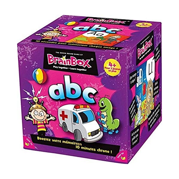 The Green Board Game Co. | Brainbox : ABC | Jeu de société | À partir de 4 ans | 2 joueurs et plus | 10 minutes