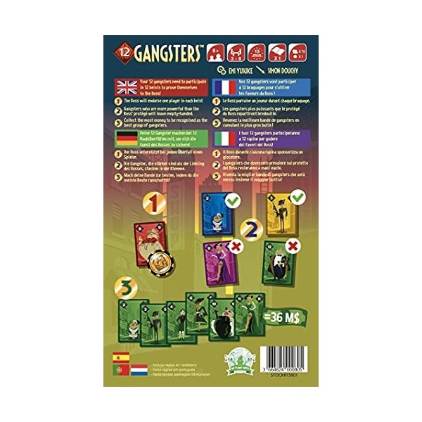 Blue Orange 12 Gangsters Card Game