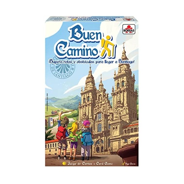 Borras - Buen Camino, Jeu de Cartes sur Le Camino de Santiago, Soyez Le Premier à Arriver à Santiago, Tempêtes, Perte ou cloq