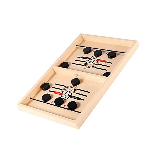 Jeu Familial de Plateau de Hockey Jeux de Famille drôles avec échiquier et pions pour Enfants garçons Filles Jouets dentraîn