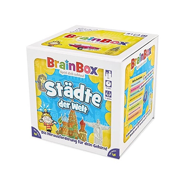 Brain Box Jeu éducatif pour Enfants à partir de 8 Ans - Blanc