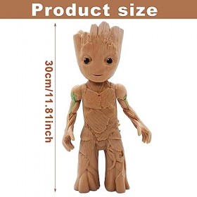 Anime Figurines ， 30cm Anime Figurine Groo-t Anime Figure Caractère Collection Jouet, Groot PVC Figure Décoration et Ornement